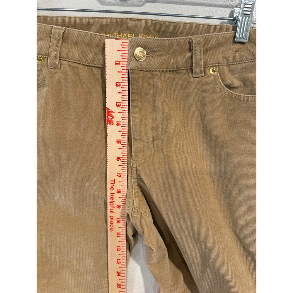 Michael Kors Skinny‎ Corduroy Pants Tan Women's Size 10